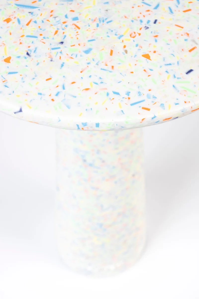 Zuiver Beistelltisch Victoria Recycled Small – Bunt, 30 × 30 × 56 cm