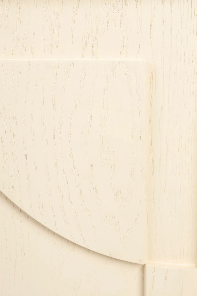 Zuiver Beistelltisch Faces – Beige, Massives Eichenholz, 45 × 35 × 60 cm