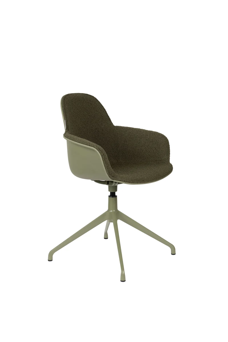 Zuiver Sessel Albert Kuip Swivel – Grün, Stoff, 52 × 59,2 × 83,6 cm, 2er-Set