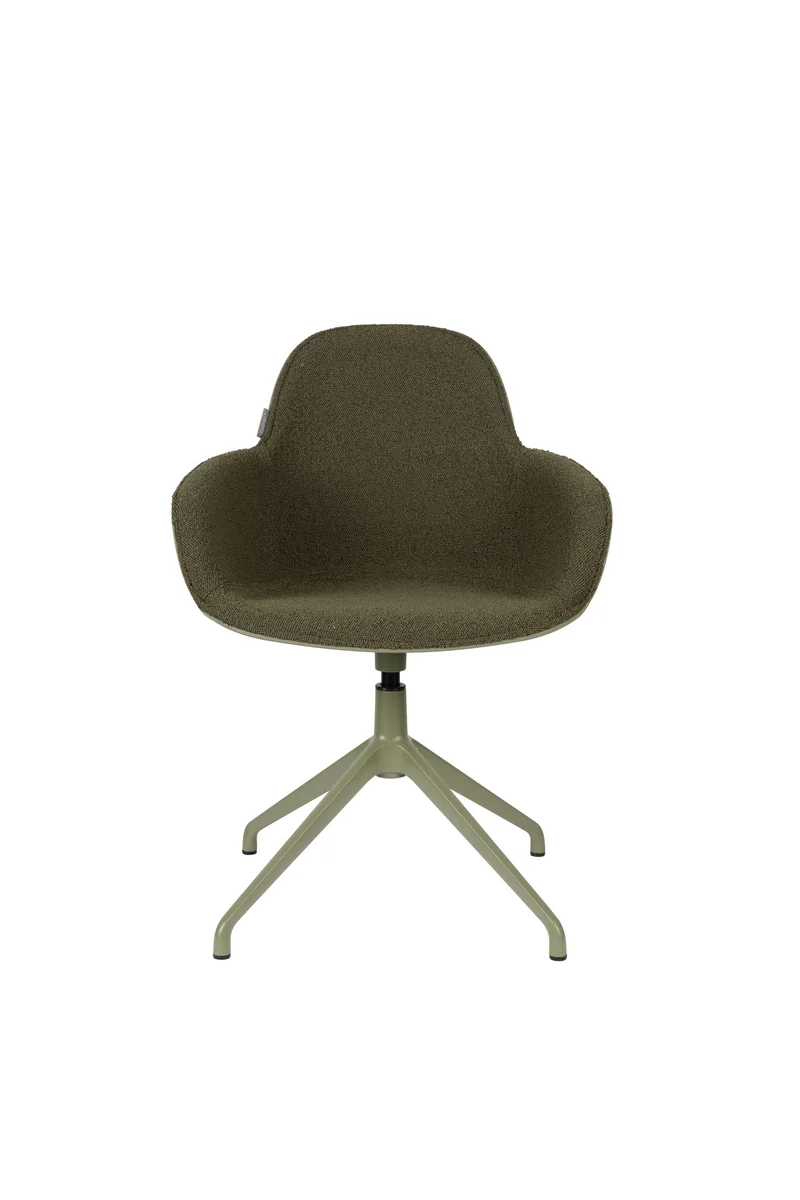 Zuiver Sessel Albert Kuip Swivel – Grün, Stoff, 52 × 59,2 × 83,6 cm, 2er-Set
