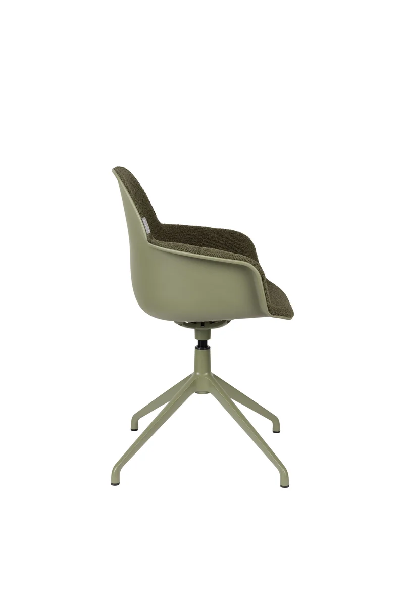 Zuiver Sessel Albert Kuip Swivel – Grün, Stoff, 52 × 59,2 × 83,6 cm, 2er-Set
