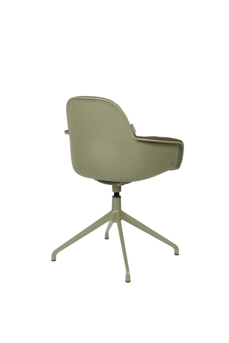 Zuiver Sessel Albert Kuip Swivel – Grün, Stoff, 52 × 59,2 × 83,6 cm, 2er-Set