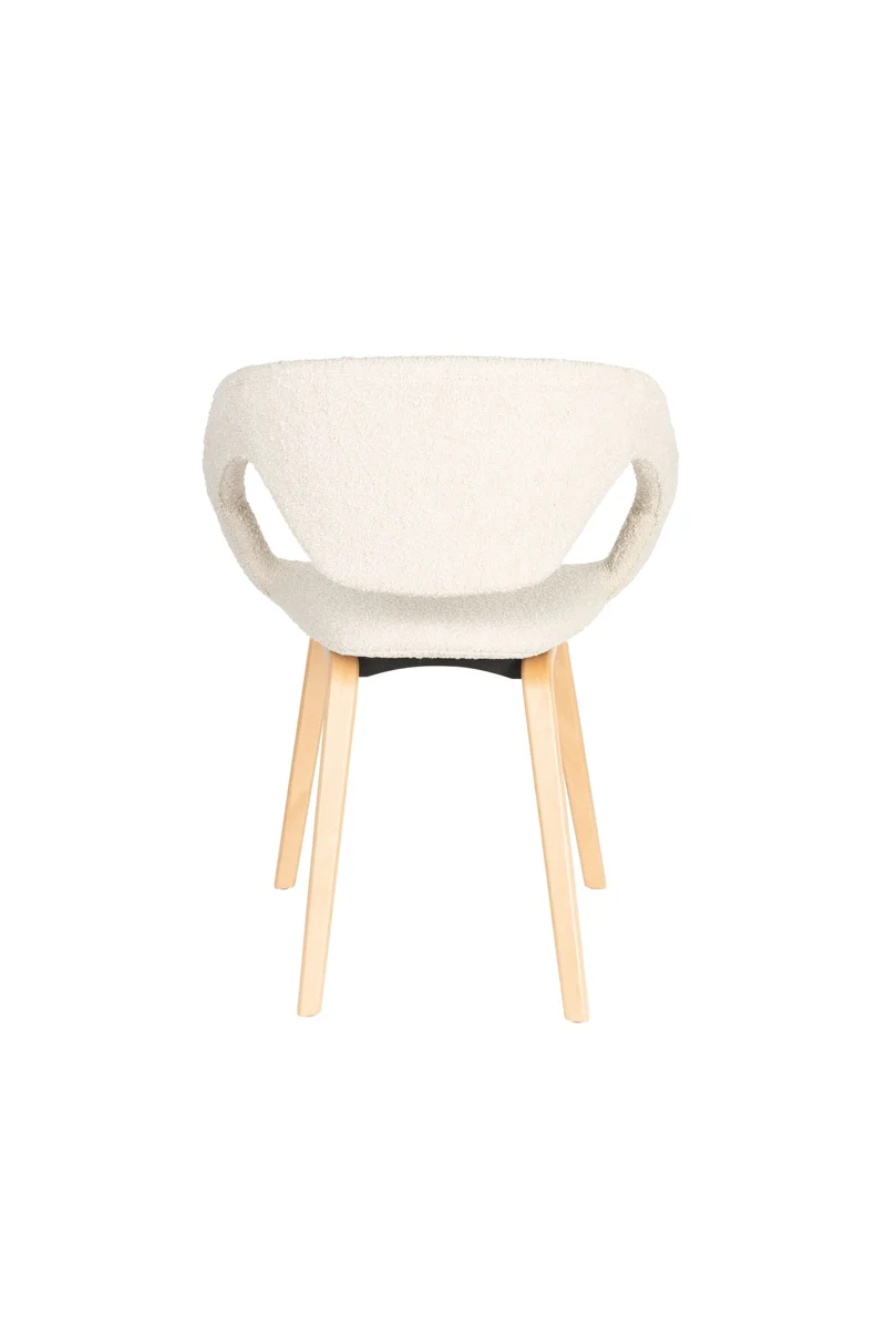 Zuiver Sessel Flexback Boucle – Beige, 57 × 64 × 79 cm, 2er-Set
