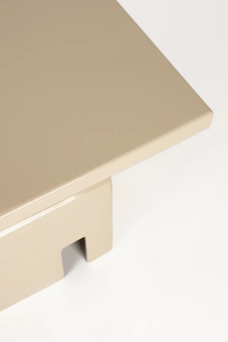 Zuiver Beistelltisch Chubby – Beige, Eisen, 40 × 40 × 45 cm