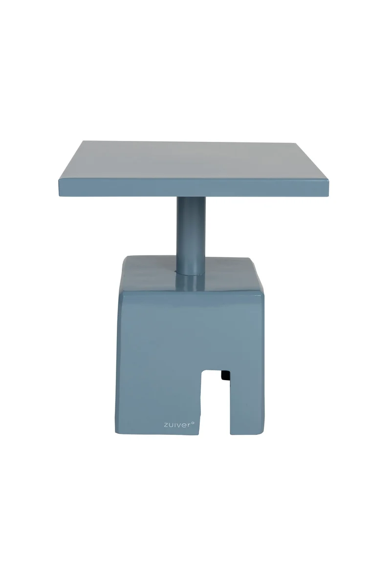 Zuiver Beistelltisch Chubby Ocean – Blau, Eisen, 40 × 40 × 45 cm