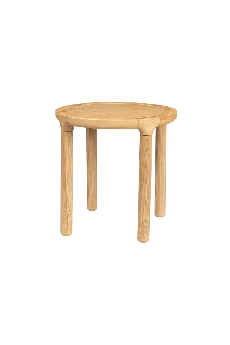 Zuiver Beistelltisch Storm – Natur, Holz, 45 × 45 × 45 cm