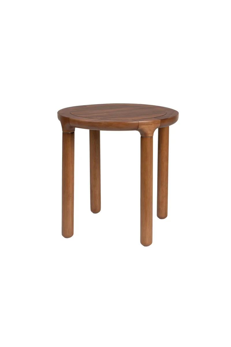 Zuiver Beistelltisch Storm – Nussbaum, Holz, 45 × 45 × 45 cm