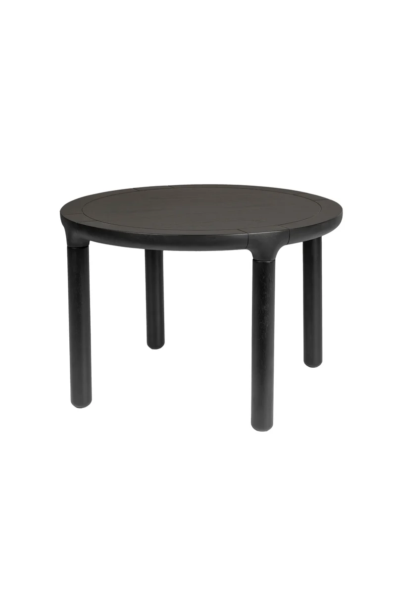 Zuiver Couchtisch Storm – Schwarz, Gummibaumholz, 60 × 60 × 40 cm