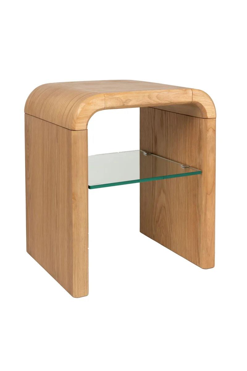 Zuiver Beistelltisch Brave – Natur, Eichenfurnier, 50 × 42 × 58 cm
