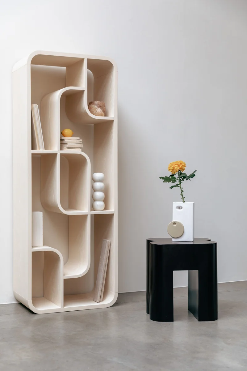 Zuiver Hocker Shape – Dunkelbraun, Eisen, 40 × 40 × 45 cm