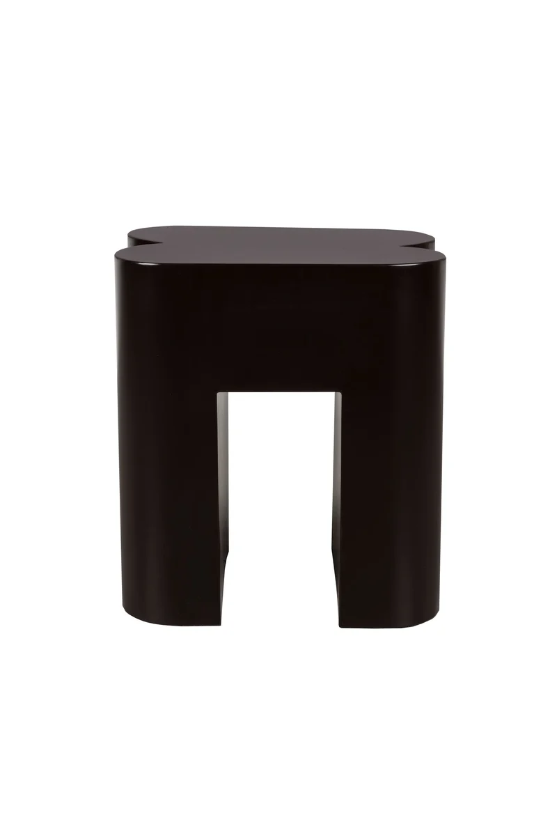 Zuiver Hocker Shape – Dunkelbraun, Eisen, 40 × 40 × 45 cm