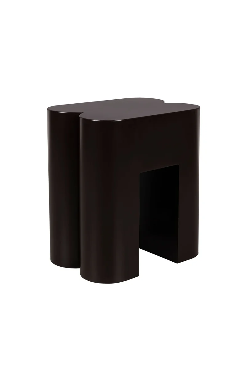 Zuiver Hocker Shape – Dunkelbraun, Eisen, 40 × 40 × 45 cm