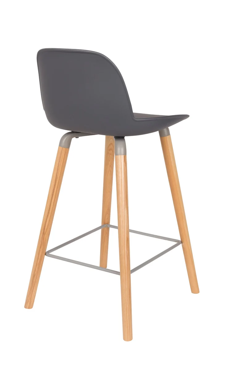 Zuiver Tresenhocker Albert Kuip – Dunkelgrau, Polypropylen, 47,5 × 45 × 89 cm, 2er-Set