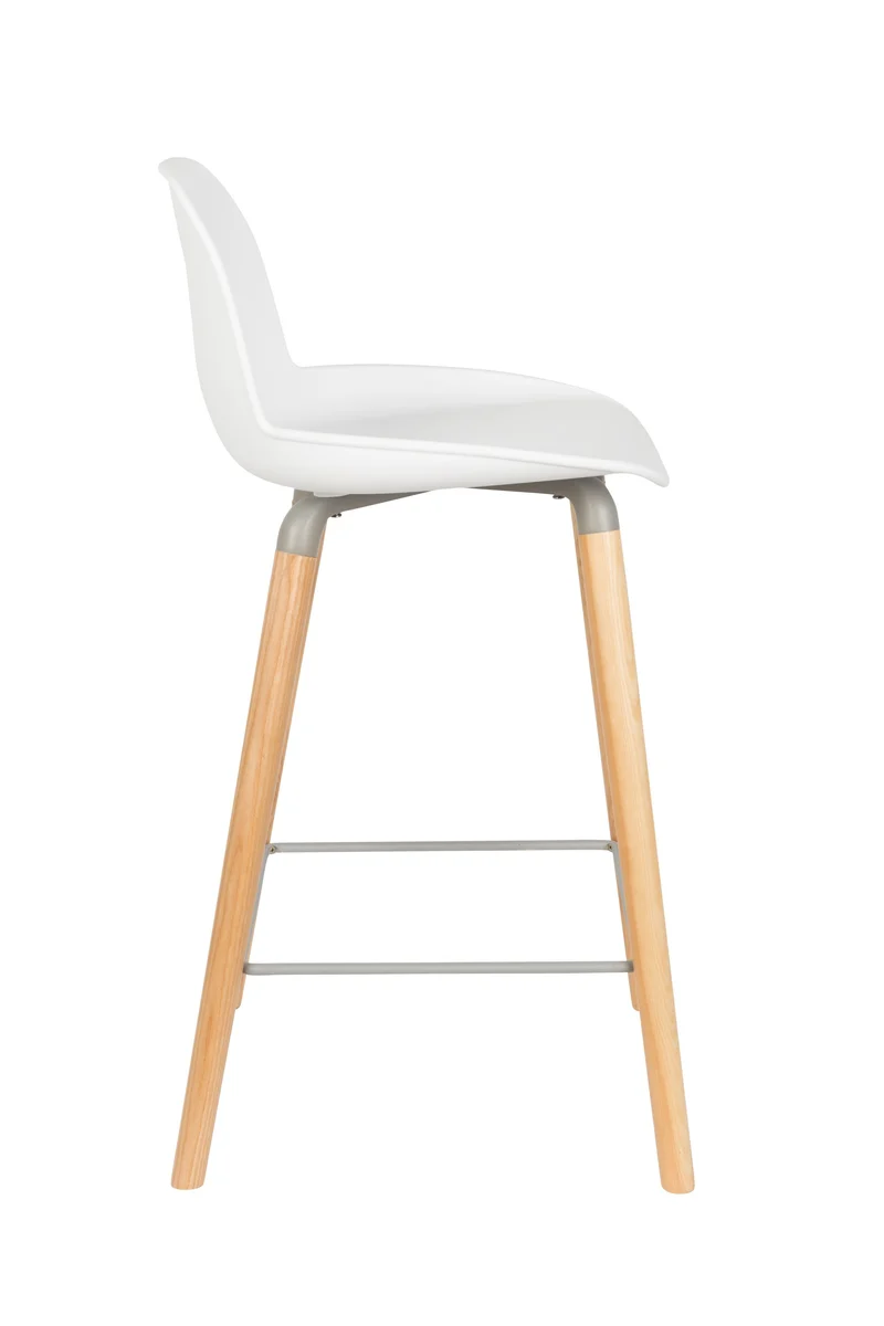 Zuiver Tresenhocker Albert Kuip – Weiß, Polypropylen, 47,5 × 45 × 89 cm, 2er-Set