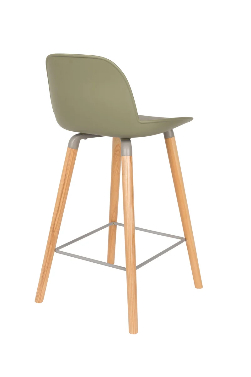 Zuiver Tresenhocker Albert Kuip – Grün, Polypropylen, 47,5 × 45 × 89 cm, 2er-Set