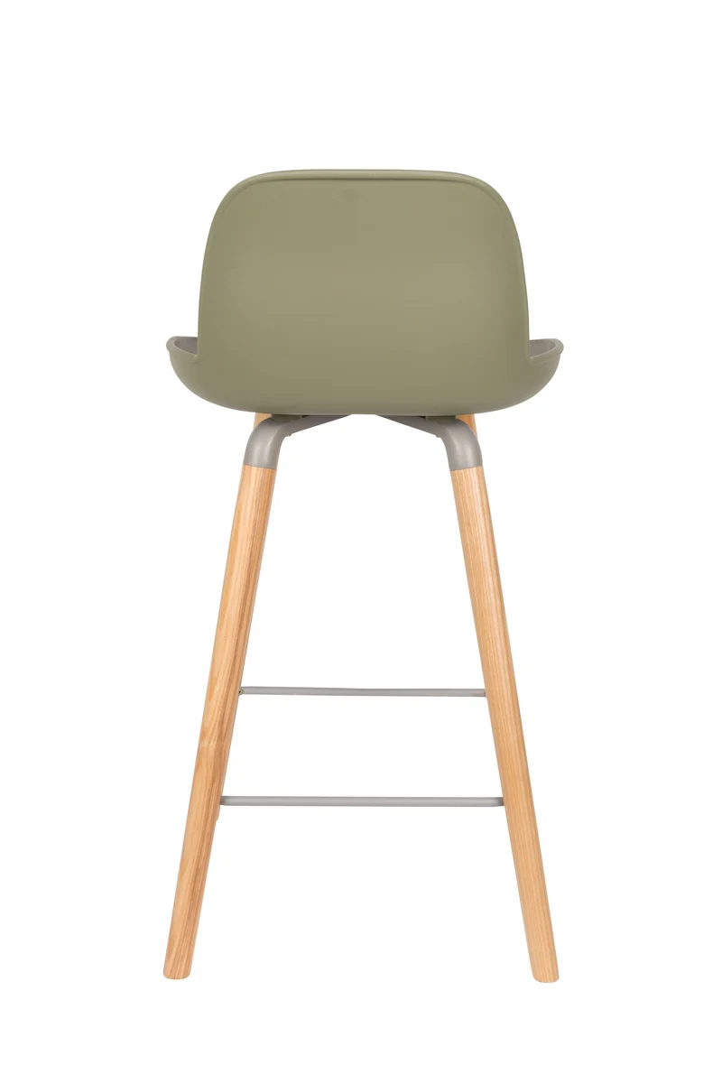 Zuiver Tresenhocker Albert Kuip – Grün, Polypropylen, 47,5 × 45 × 89 cm, 2er-Set