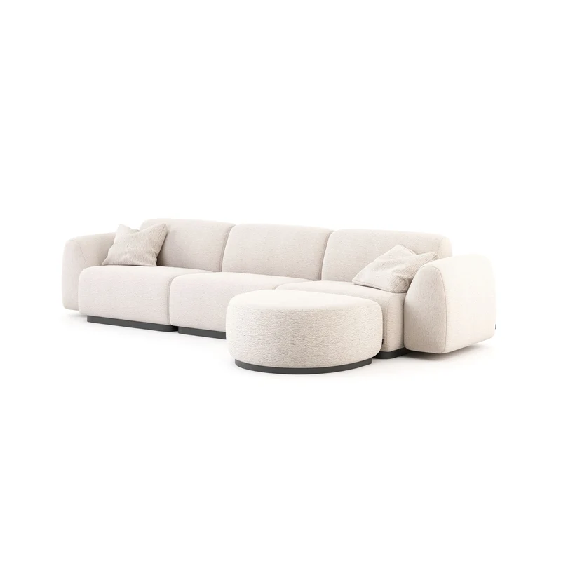 Stylish Club Stone Sofa – Endmodul