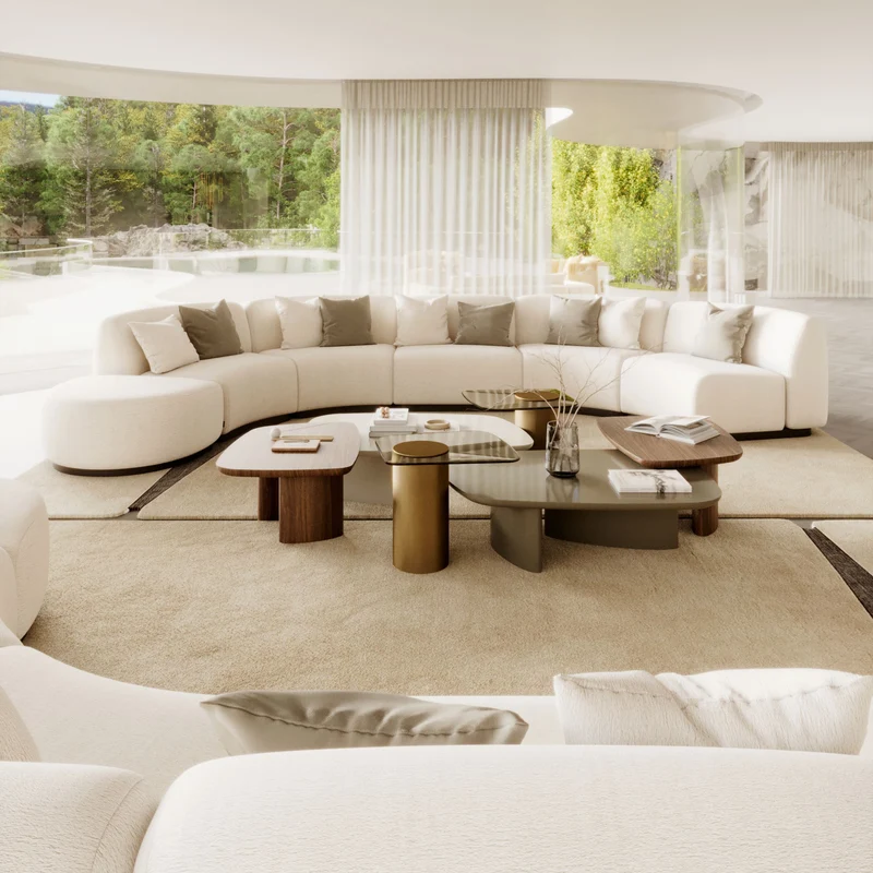 Stylish Club Stone Sofa