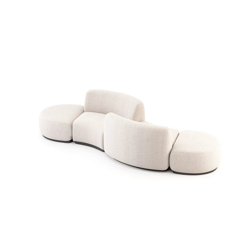 Stylish Club Stone Sofa – Hocker