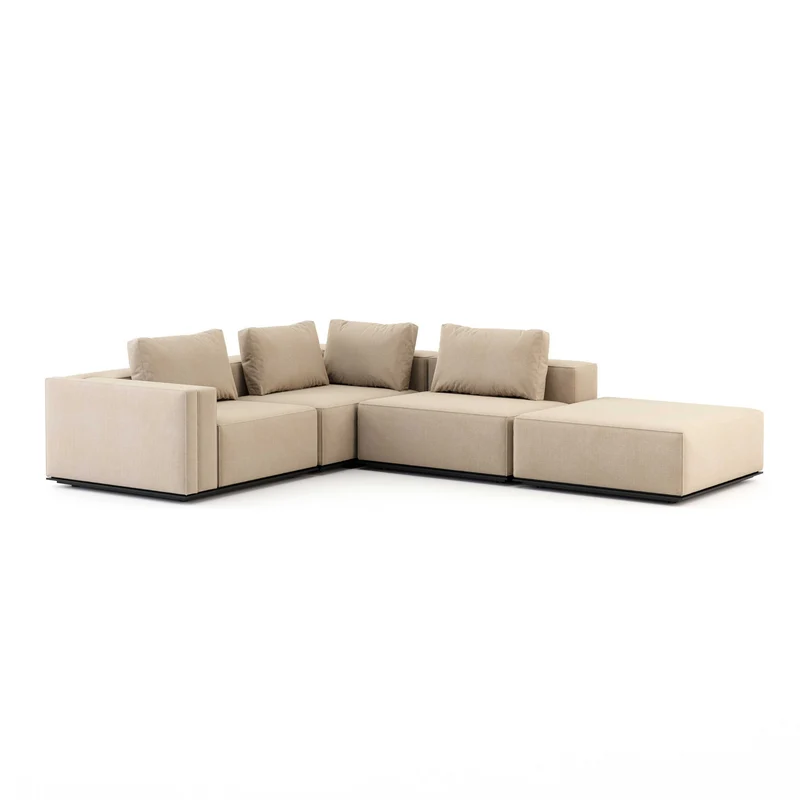 Stylish Club Large Puff Module Sofa Landform 1 Seat Sofa