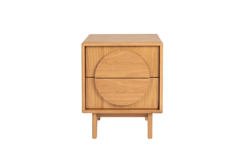 Zuiver Beistelltisch Bedstand Groove Natural – Eiche, 45 × 40 × 55 cm