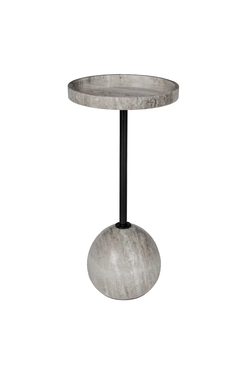 Zuiver Beistelltisch Cocktail – Schwarz, Marmor, 25 × 25 × 52 cm