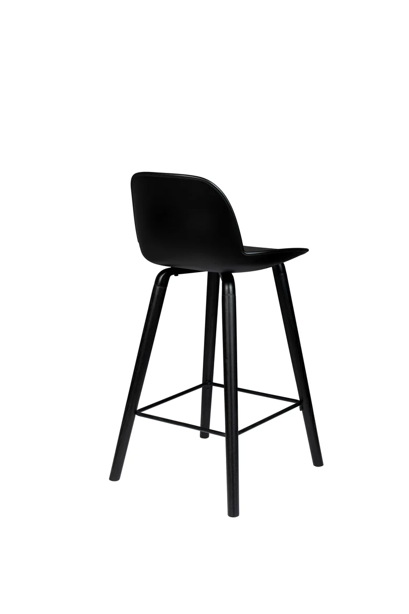 Zuiver Tresenhocker Albert Kuip All – Schwarz, Polypropylen, 47,5 × 45 × 89 cm, 2er-Set