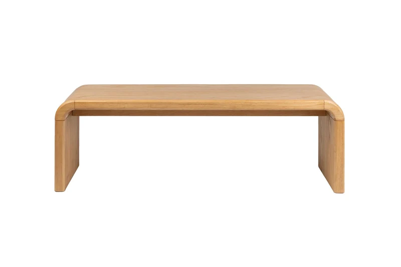 Zuiver Bank Brave – Braun, Massives Eichenholz, 38 × 140 × 45 cm