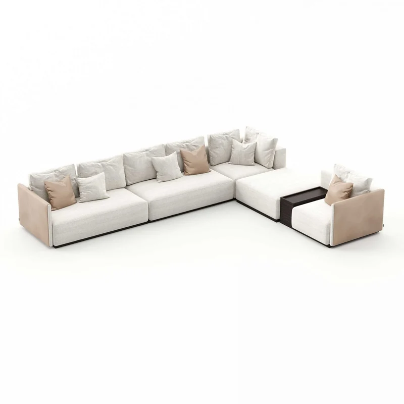 Stylish Club Module His Sofa Without Armrest 2 Seats Sofa