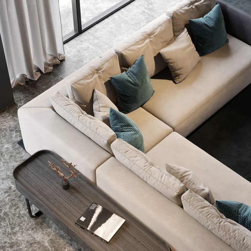 Stylish Club Module His Sofa Without Armrest 2 Seats Sofa