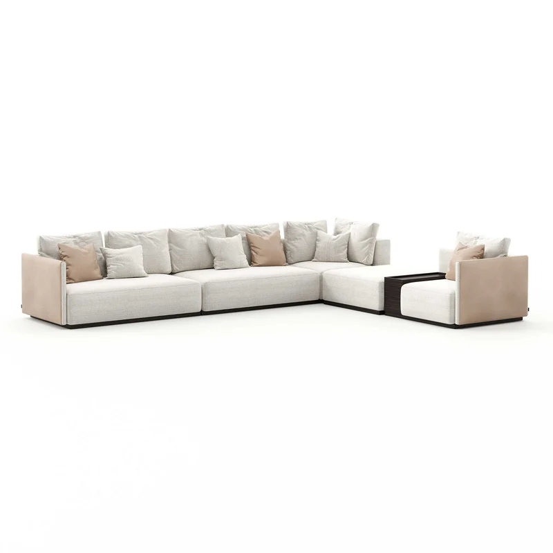 Stylish Club Module His Sofa with Armrest 2 Seats Sofa