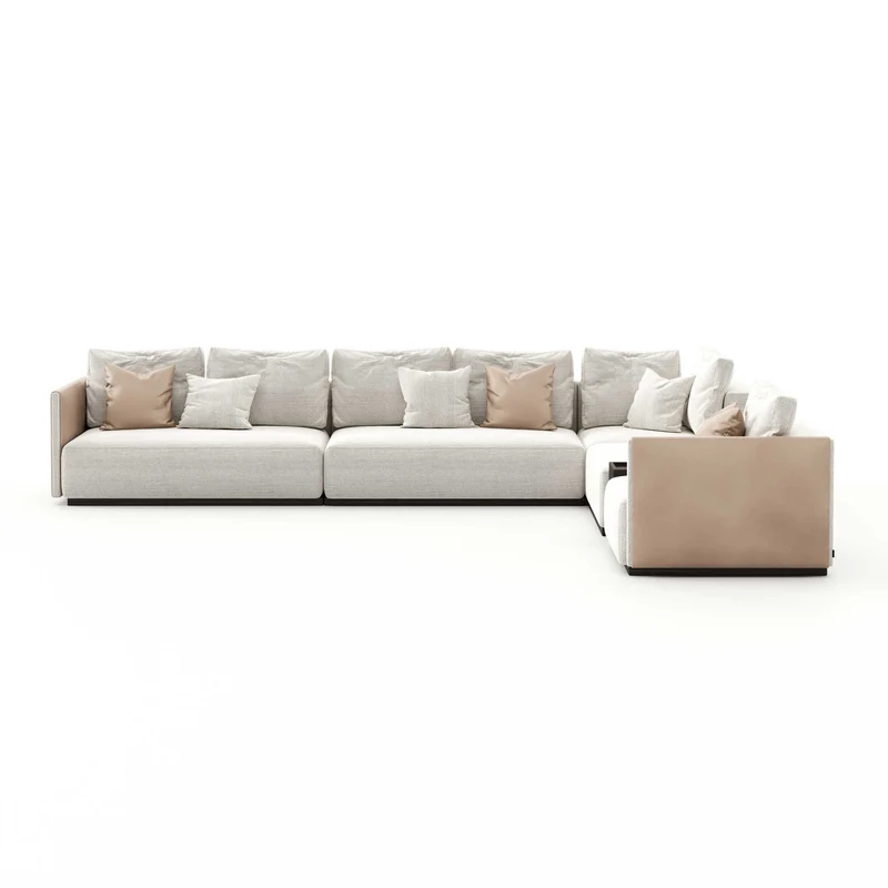 Stylish Club Module His Sofa with Armrest 2 Seats Sofa