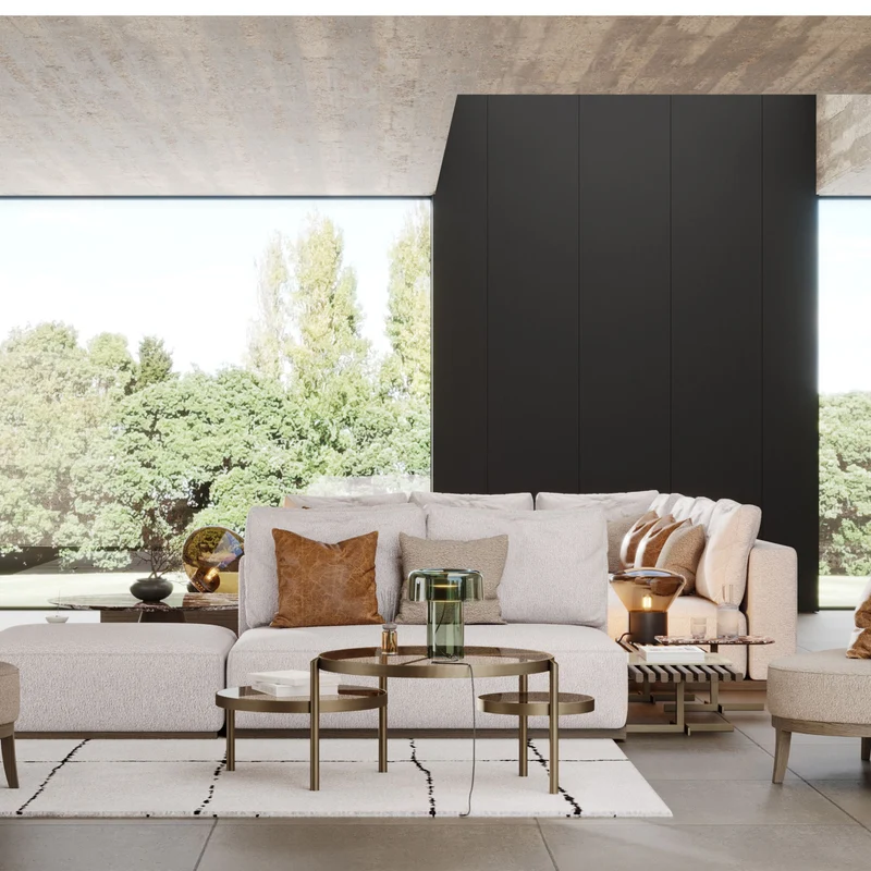 Stylish Club Module His Sofa with Armrest 1 Seat Sofa