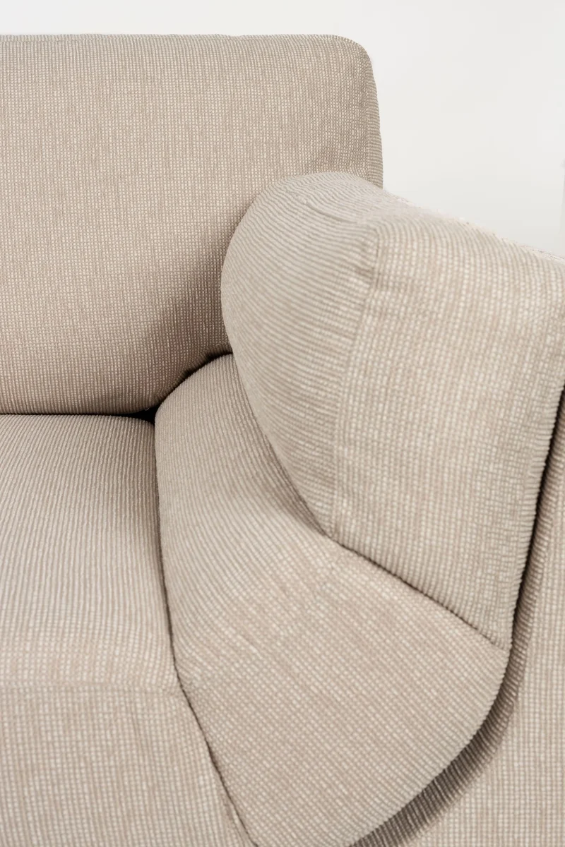 Zuiver Sofa Balcony 3-Sitzer – Beige, Stoff, 99 × 256 × 85 cm