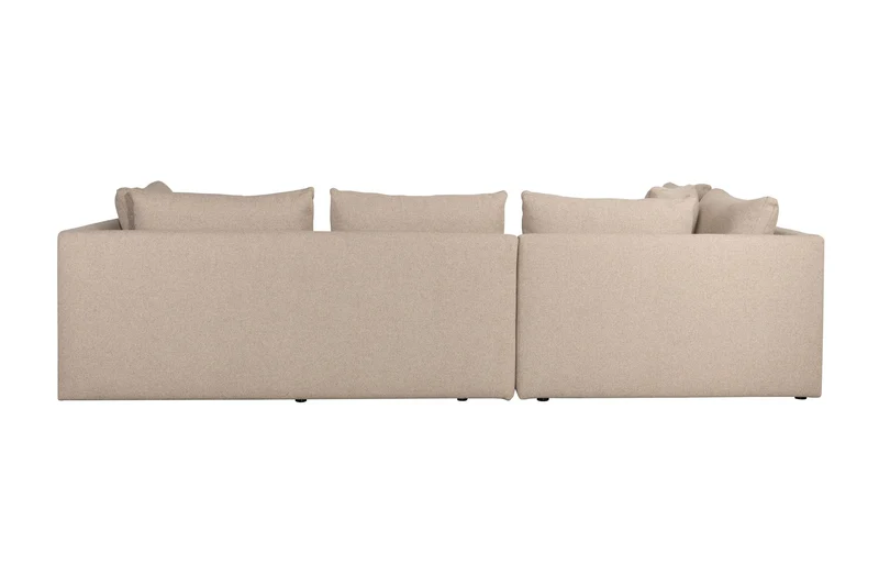 Zuiver Sofa Prosper Left – Cappuccino, Polyester, 126 × 301 × 79 cm
