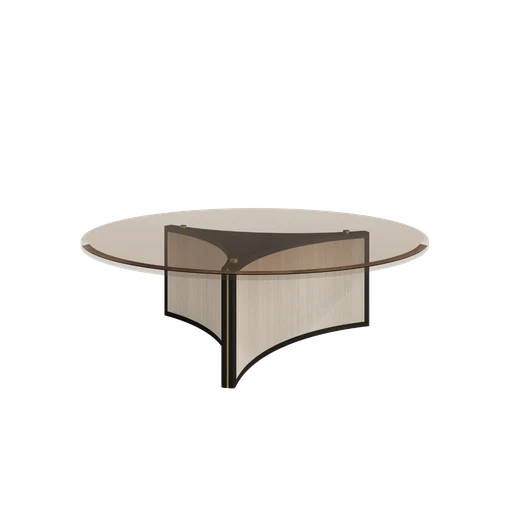 Casa Magna AURA Couchtisch Ø100 · Glas – Ø 100 × 31 cm