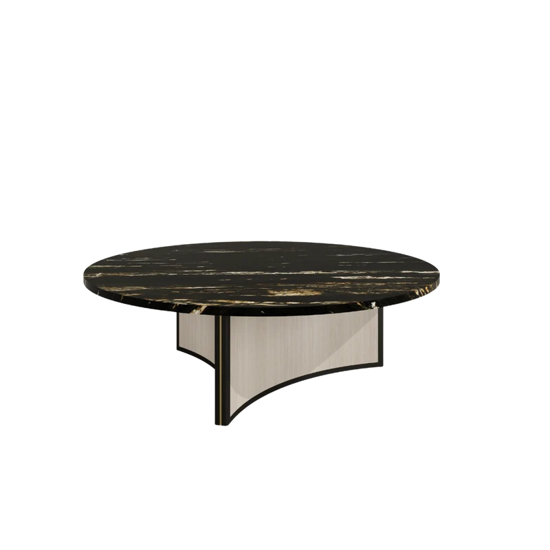 Casa Magna AURA Couchtisch Ø100 · Glas – Ø 100 × 31 cm