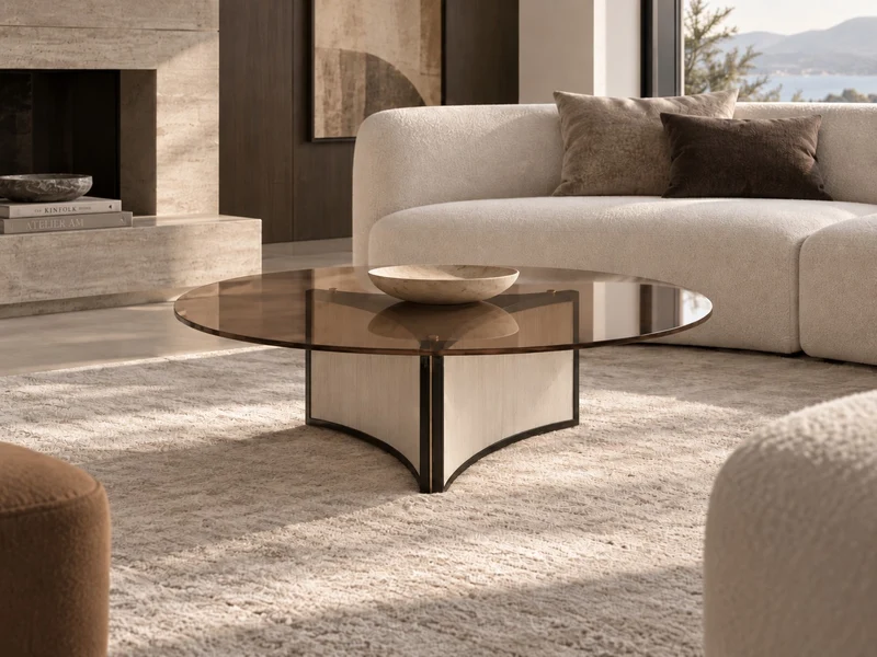 Casa Magna AURA Couchtisch Glas – 160 × 90 × 33 cm
