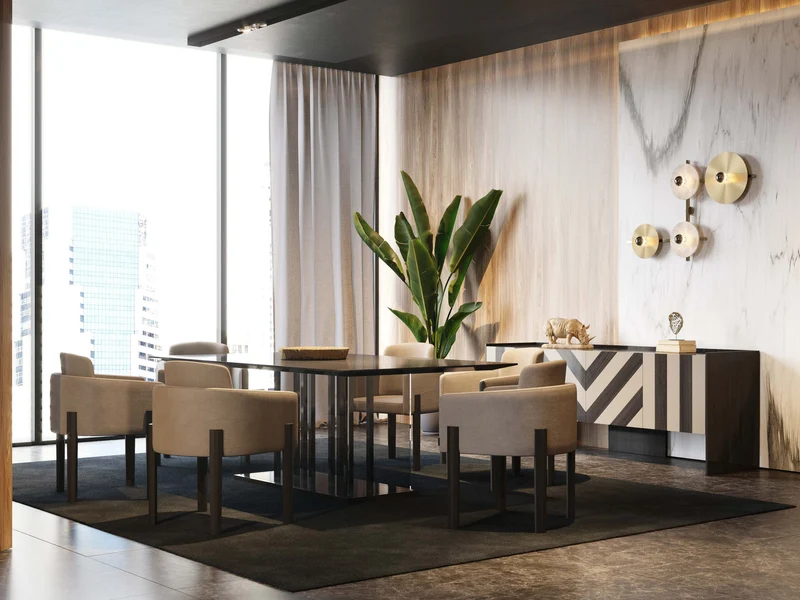 Stylish Club His Esstisch
