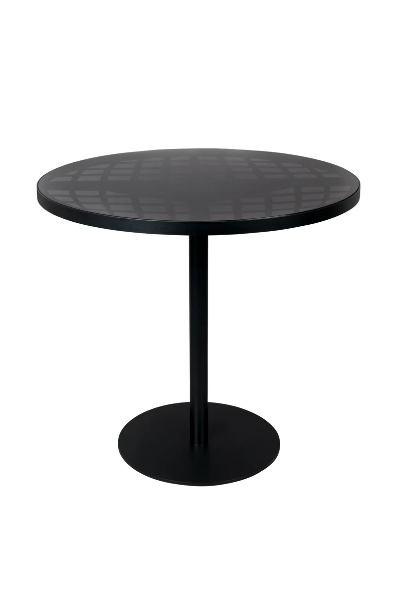 Zuiver Bistrotisch Albert Garden – Schwarz, Aluminium, 80 × 80 × 76 cm
