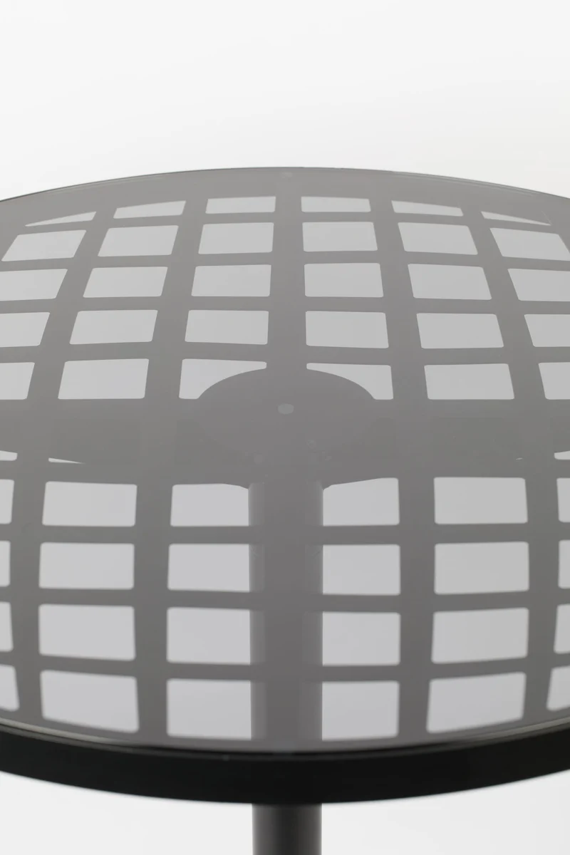 Zuiver Bistrotisch Albert Garden – Schwarz, Aluminium, 80 × 80 × 76 cm