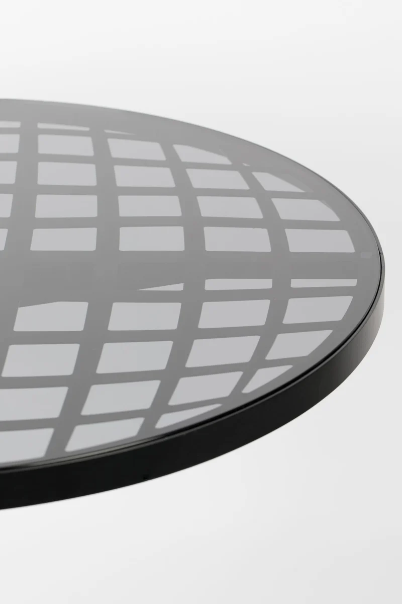 Zuiver Bistrotisch Albert Garden – Schwarz, Aluminium, 80 × 80 × 76 cm