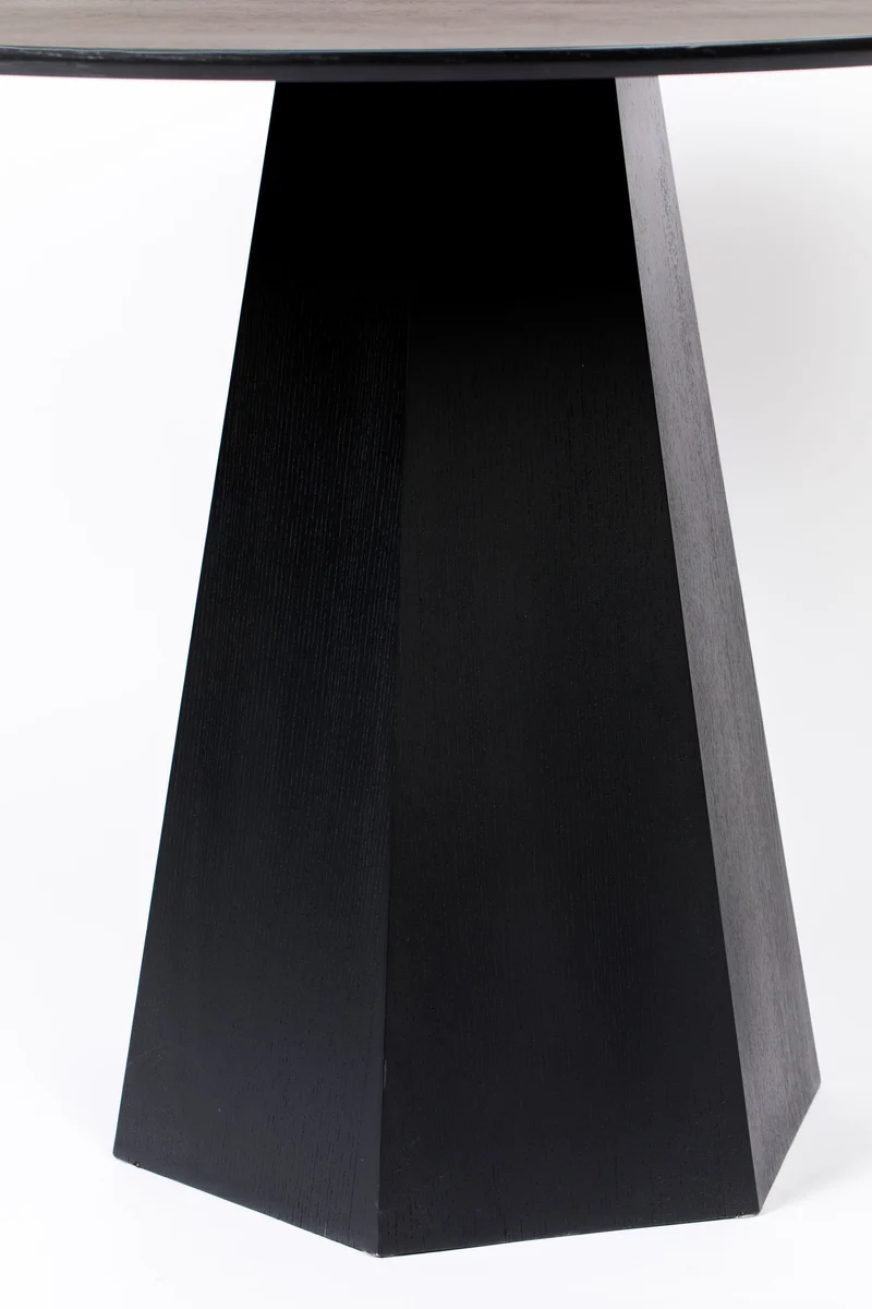 Zuiver Esstisch Pilar – Schwarz, Holz, 100 × 100 × 76 cm