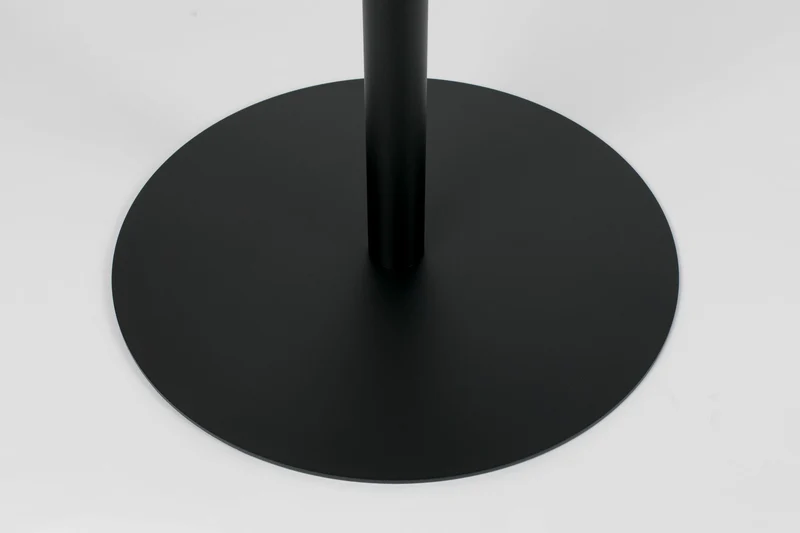 Zuiver Bistrotisch Snow – Schwarz, Stahl, 57 × 57 × 75 cm