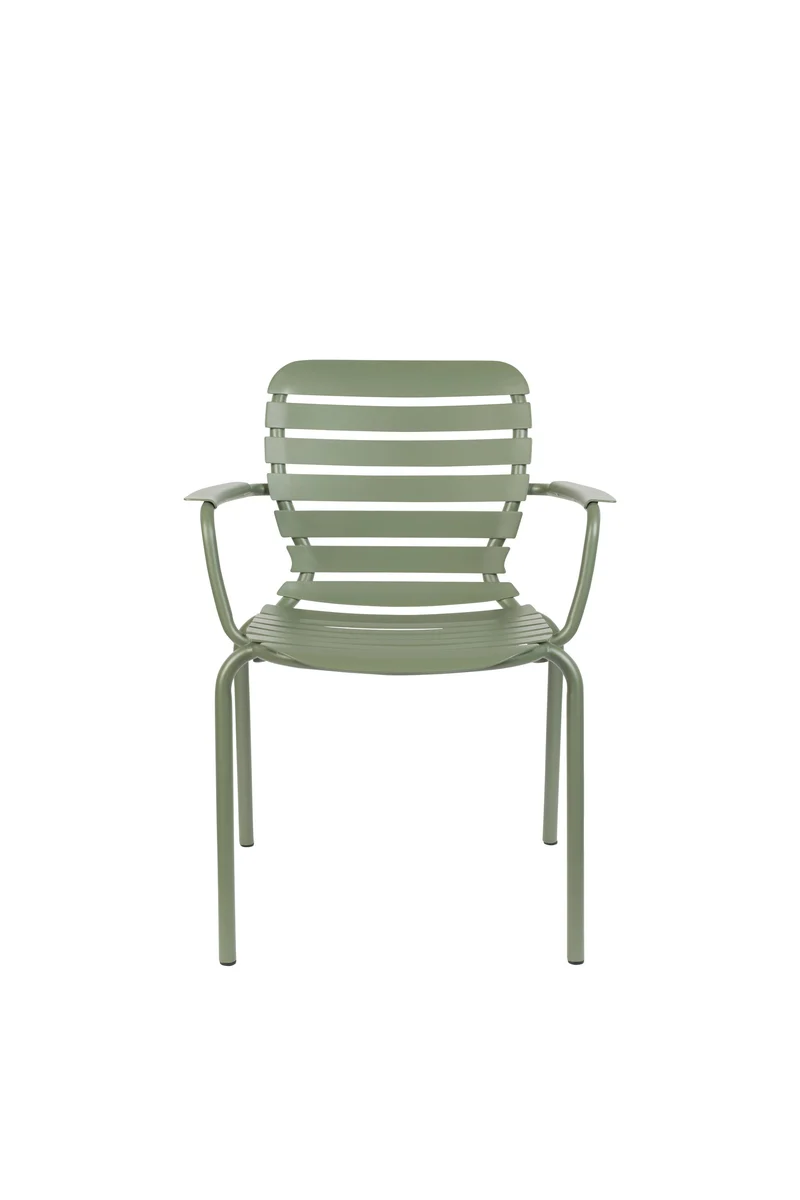 Zuiver Sessel Garden Vondel – Grün, Aluminium, 58,2 × 64,7 × 82,8 cm, 2er-Set