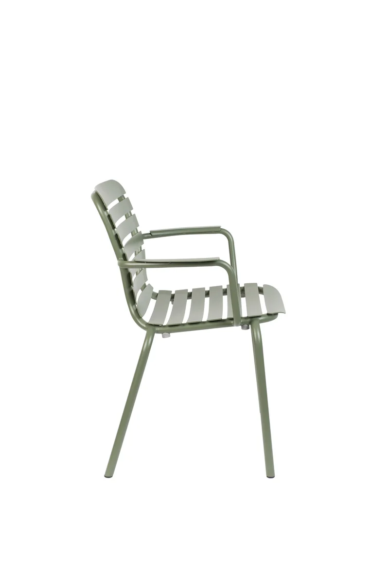 Zuiver Sessel Garden Vondel – Grün, Aluminium, 58,2 × 64,7 × 82,8 cm, 2er-Set