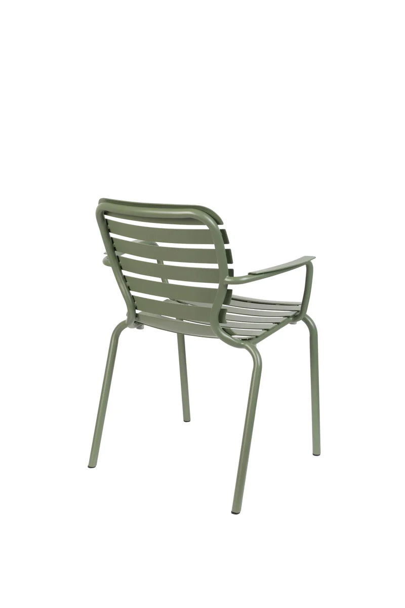 Zuiver Sessel Garden Vondel – Grün, Aluminium, 58,2 × 64,7 × 82,8 cm, 2er-Set