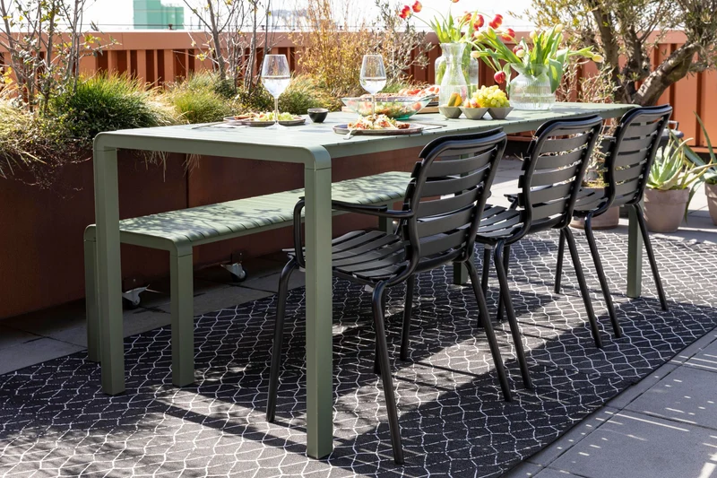 Zuiver Sessel Garden Vondel – Schwarz, Aluminium, 58,2 × 64,7 × 82,8 cm, 2er-Set