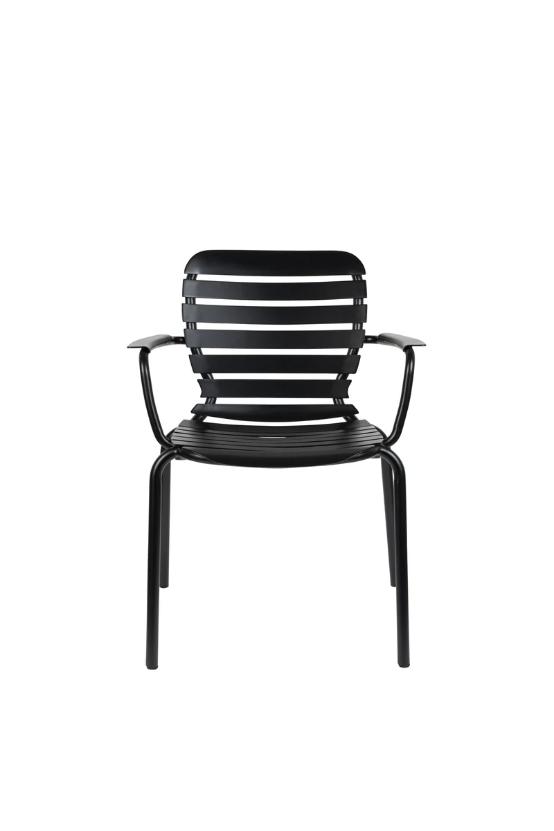 Zuiver Sessel Garden Vondel – Schwarz, Aluminium, 58,2 × 64,7 × 82,8 cm, 2er-Set