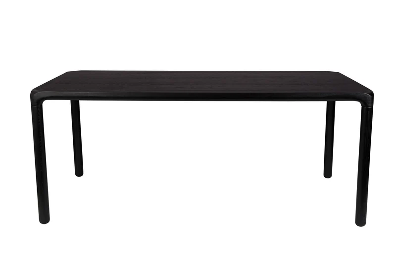 Zuiver Esstisch Storm 180 × 90 cm – Schwarz, Gummibaumholz